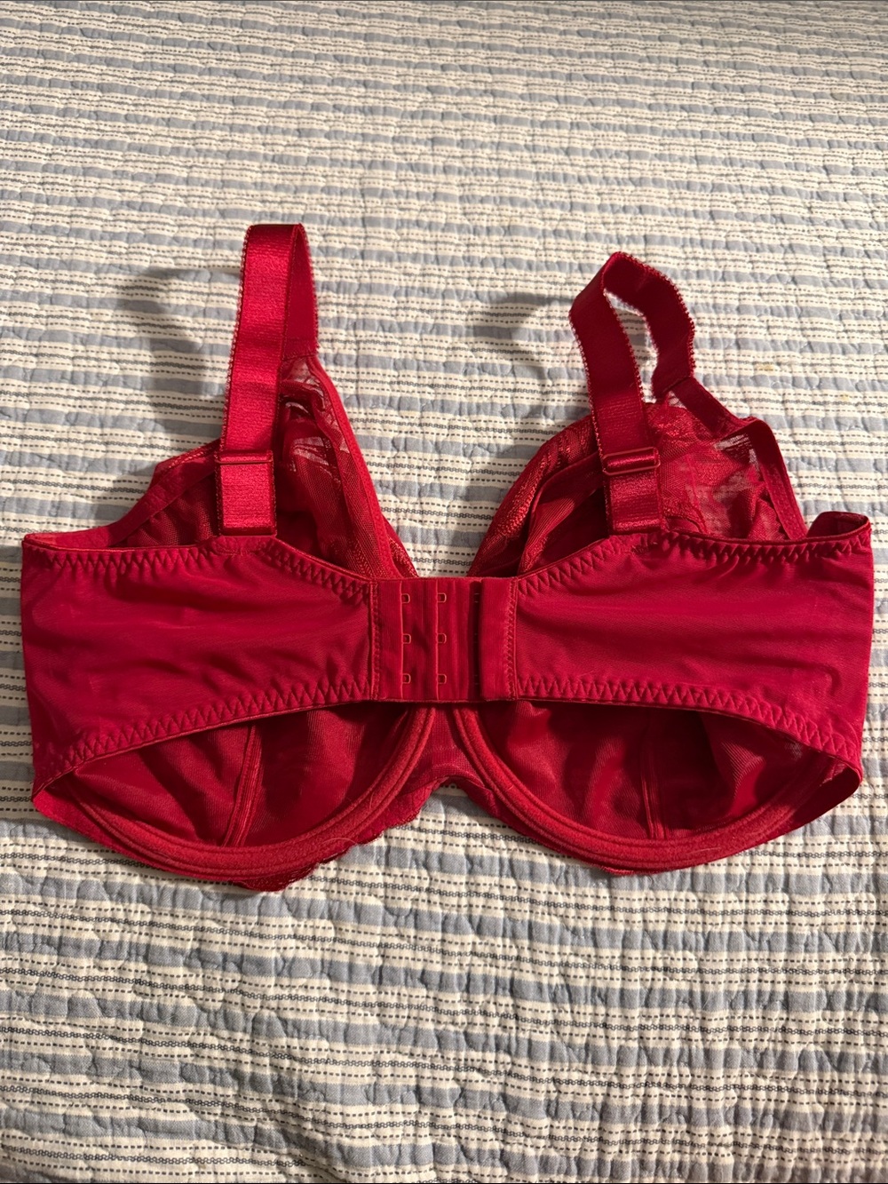 Fantasie Red Lace Underwire Bra full coverage - Picture 5 of 5